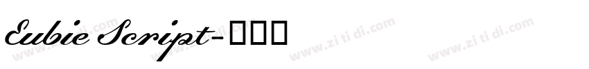 Eubie Script字体转换